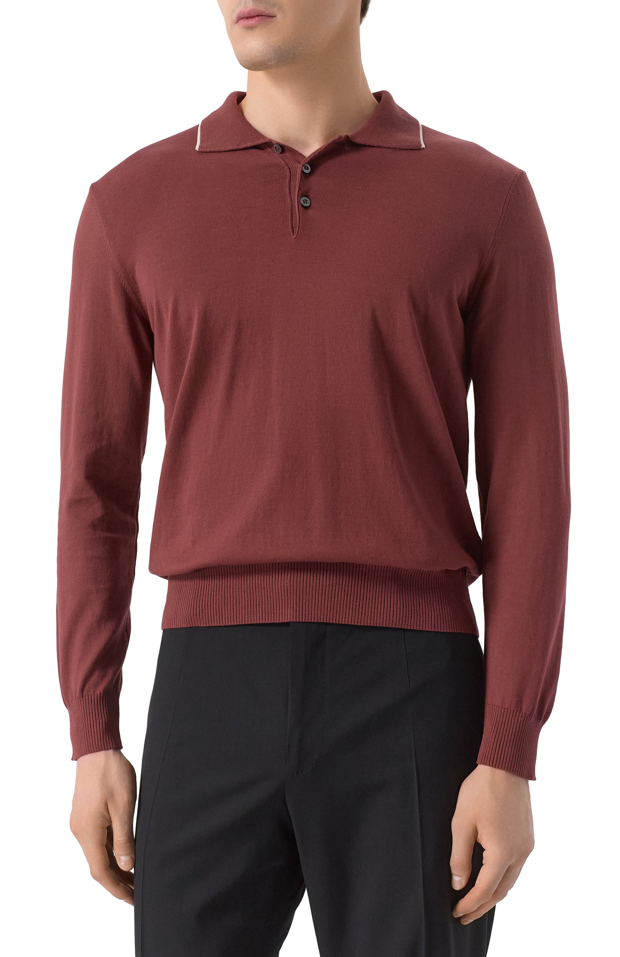 Хлопковое поло CANALI, арт. C1054/MK02261, фото 3