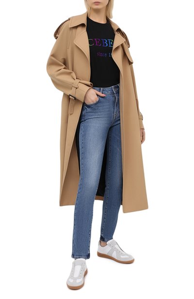Хлопковая футболка ICEBERG черного цвета по цене 9950 руб., арт. 20I I2P0/F09A/6301, фото 2 Хлопковая футболка ICEBERG, арт. 20I I2P0/F09A/6301, фото 2