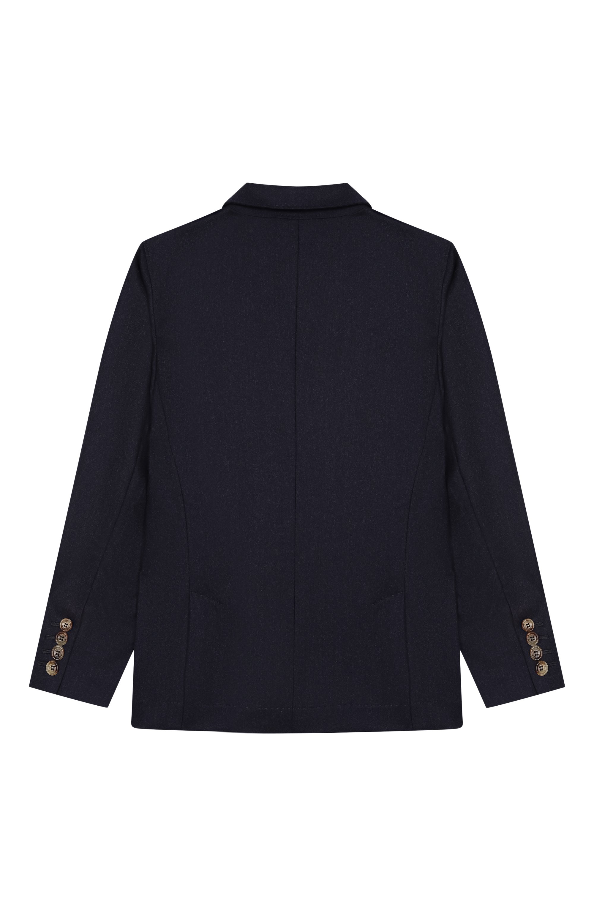 Шерстяной пиджак BRUNELLO CUCINELLI темно-синего цвета по цене 112500 руб., арт. BE226K730B, фото 2 Шерстяной пиджак BRUNELLO CUCINELLI, арт. BE226K730B, фото 2