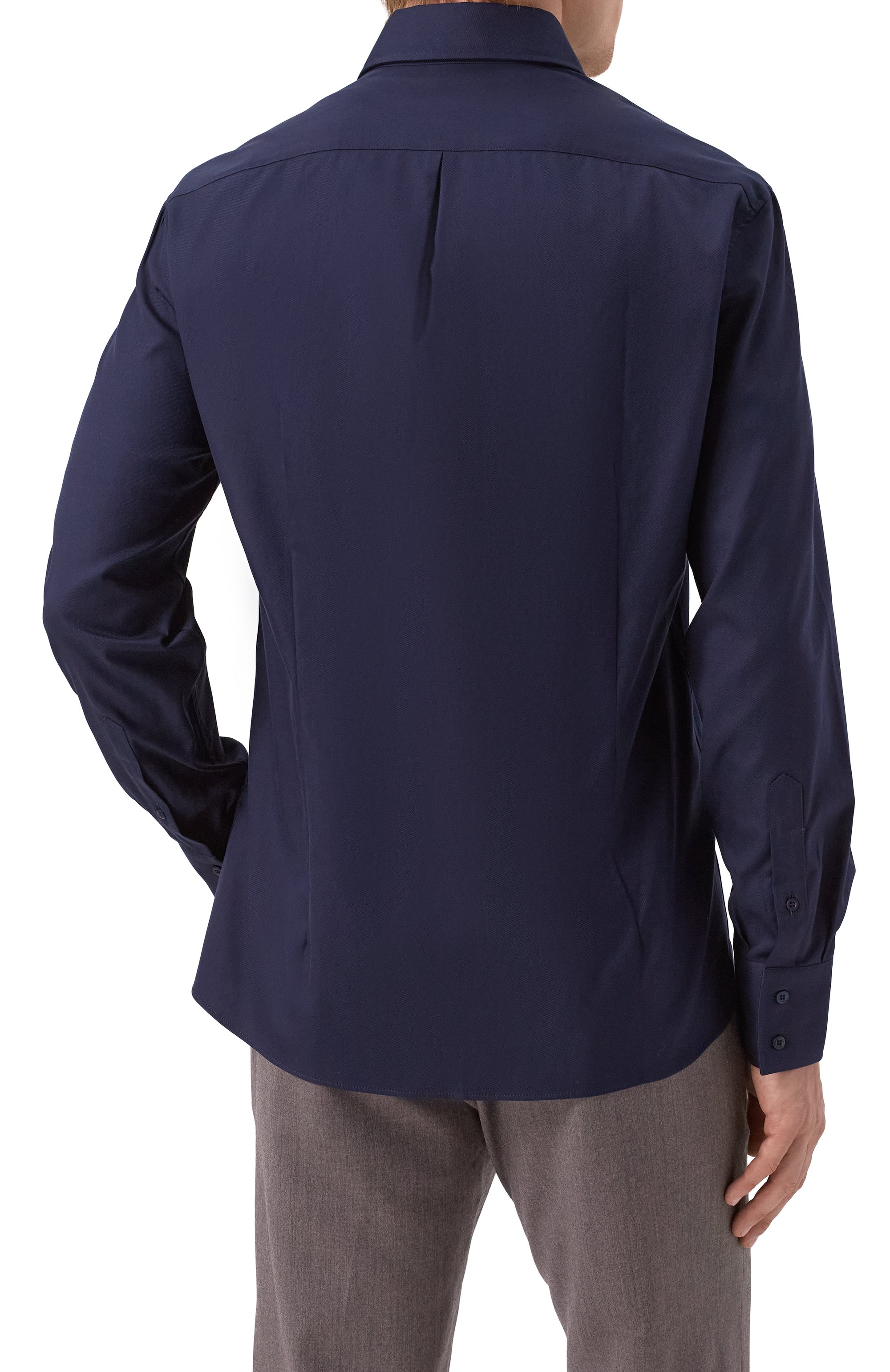 Хлопковая сорочка BRUNELLO CUCINELLI, арт. MW6041718, фото 4