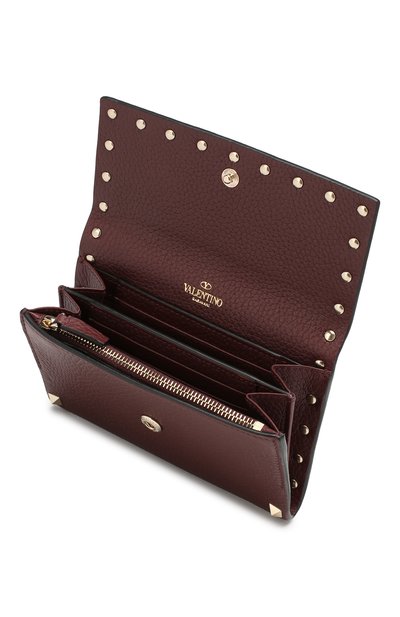 Кожаное портмоне VALENTINO бордового цвета по цене 69700 руб., арт. SW0P0S41/VSH, фото 3 Кожаное портмоне VALENTINO, арт. SW0P0S41/VSH, фото 3
