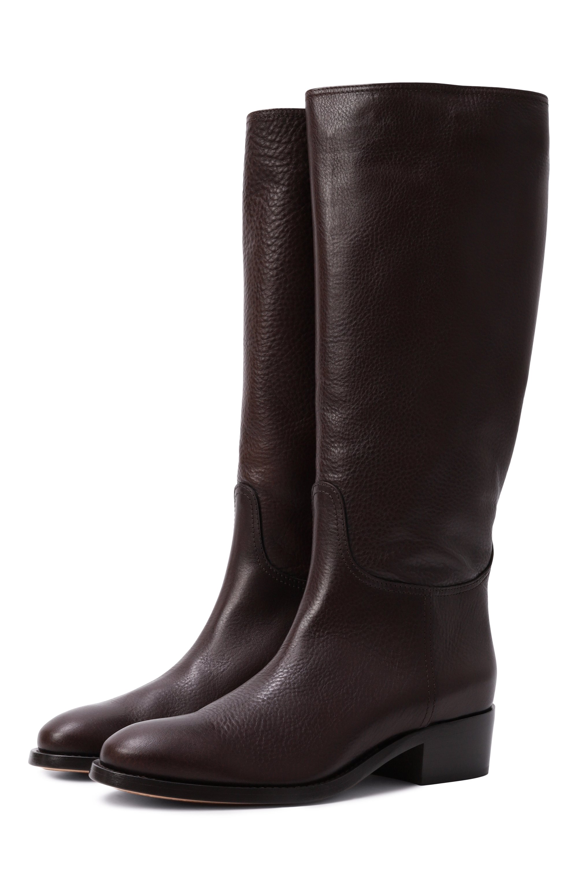 Кожаные сапоги georgia AGL темно-коричневого цвета по цене 65350 руб., арт. D777501PC/GAUCH, фото 1 Кожаные сапоги georgia AGL, арт. D777501PC/GAUCH, фото 1