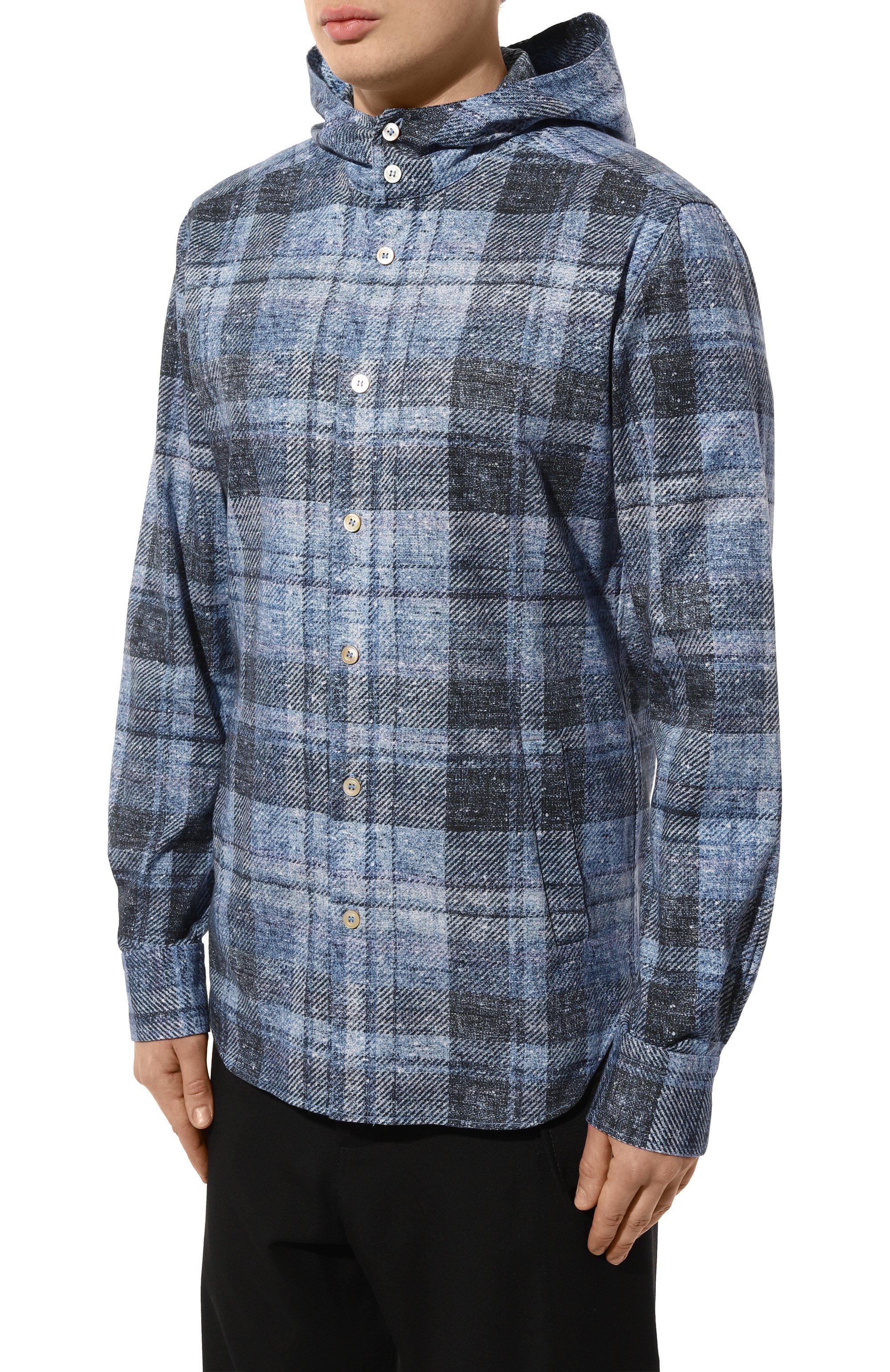 Хлопковая рубашка KITON, арт. UMCMARH0867501, фото 3