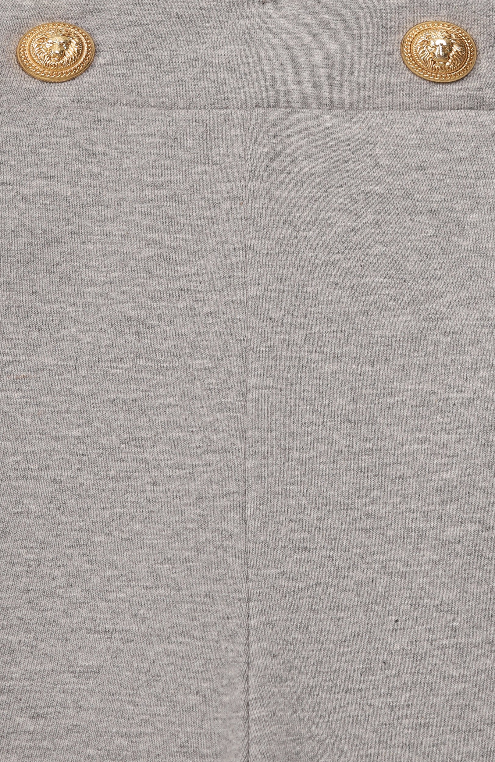 Хлопковые легинсы BALMAIN, арт. BZ6B00, фото 3