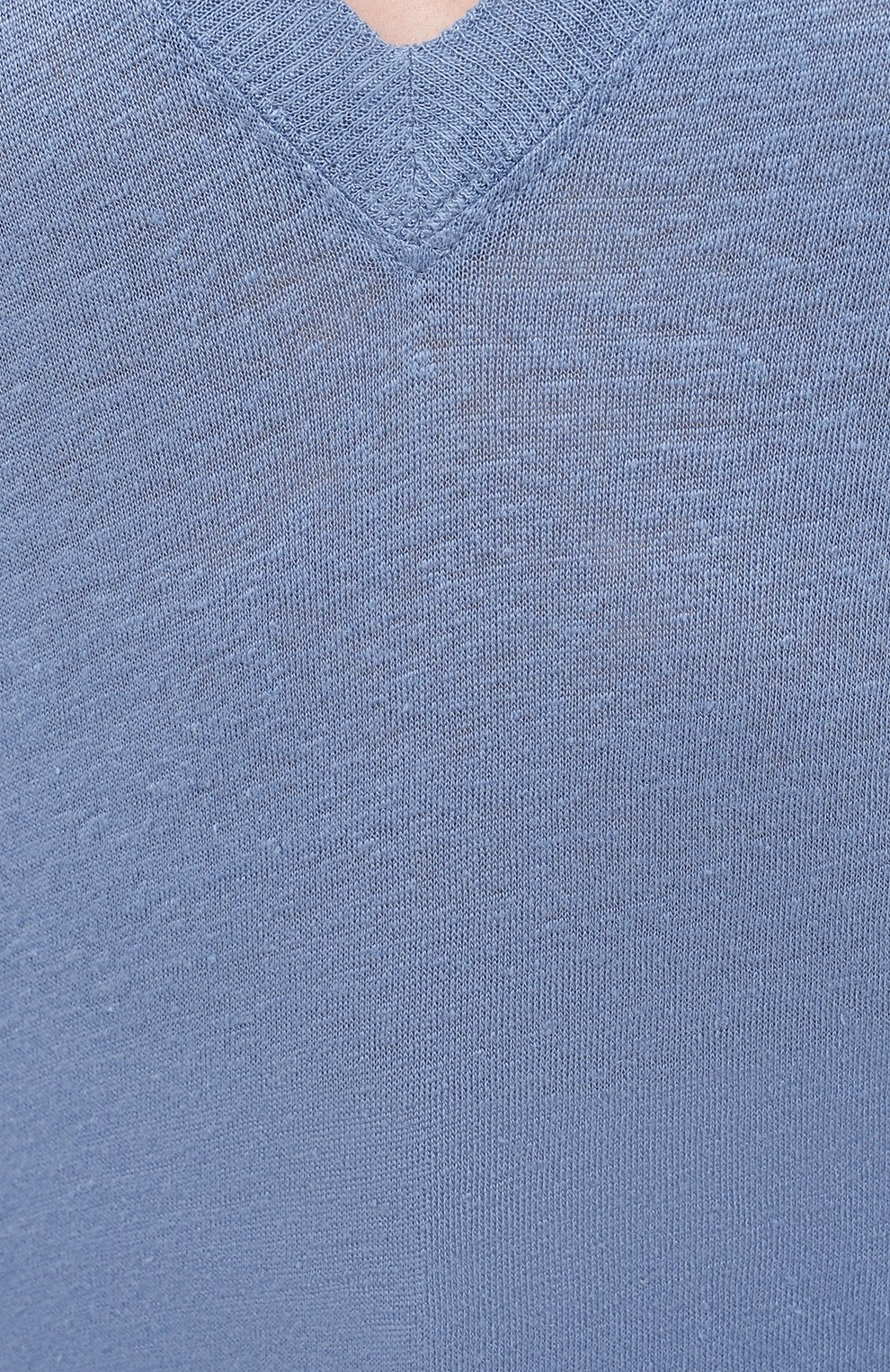Льняная футболка IRO голубого цвета по цене 17100 руб., арт. WM19R0DE0, фото 5 Льняная футболка IRO, арт. WM19R0DE0, фото 5
