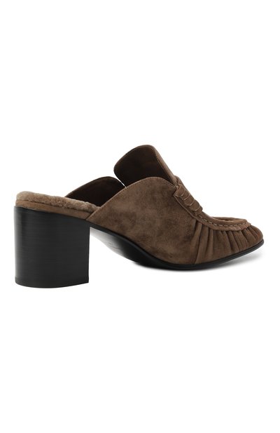 Замшевые мюли 12 STOREEZ коричневого цвета по цене 24000 руб., арт. 132861, фото 5 Замшевые мюли 12 STOREEZ, арт. 132861, фото 5