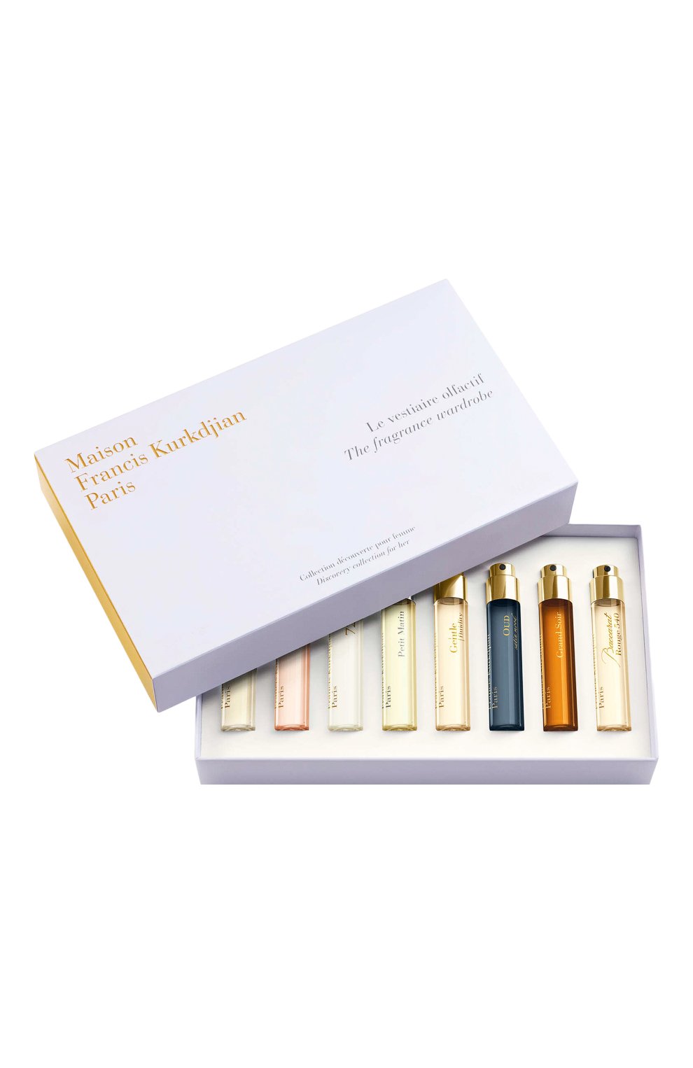 Набор le vestiaire olfactif pour femme (8х11ml) MAISON FRANCIS KURKDJIAN бесцветного цвета по цене 25000 руб., арт. RA1CMF10, фото 1 Набор le vestiaire olfactif pour femme (8х11ml) MAISON FRANCIS KURKDJIAN, арт. RA1CMF10, фото 1