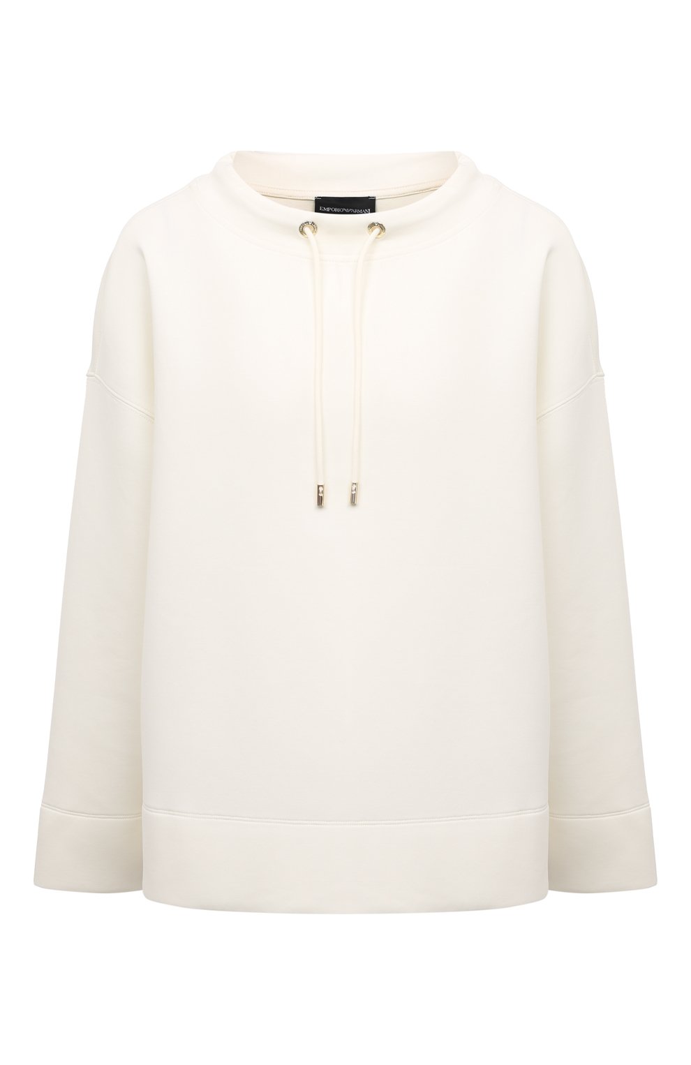 Хлопковый свитшот EMPORIO ARMANI молочного цвета по цене 22350 руб., арт. 6R2M6K/1JHSZ, фото 1 Хлопковый свитшот EMPORIO ARMANI, арт. 6R2M6K/1JHSZ, фото 1