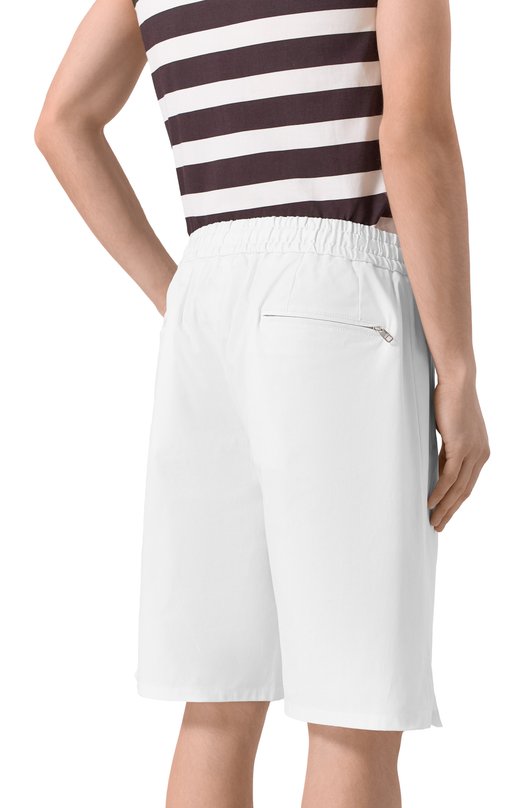 Хлопковые шорты Dolce & Gabbana GP0Y4T/FUFNV Белый  GP0Y4T/FUFNV Фото 4