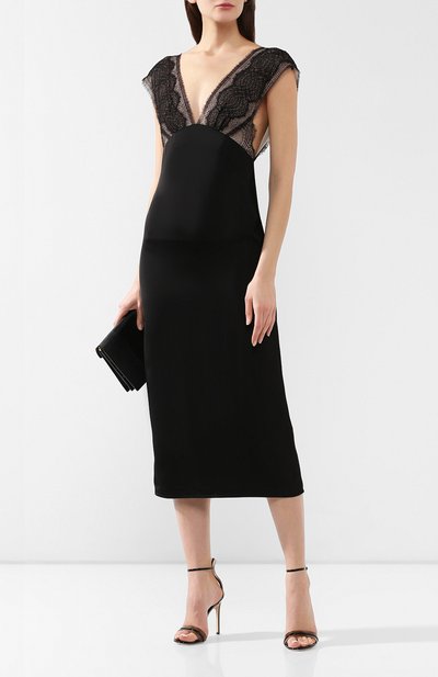 Платье из вискозы VICTORIA BECKHAM, арт. DR MID 68100 MSS19 FLUID SATIN, фото 2