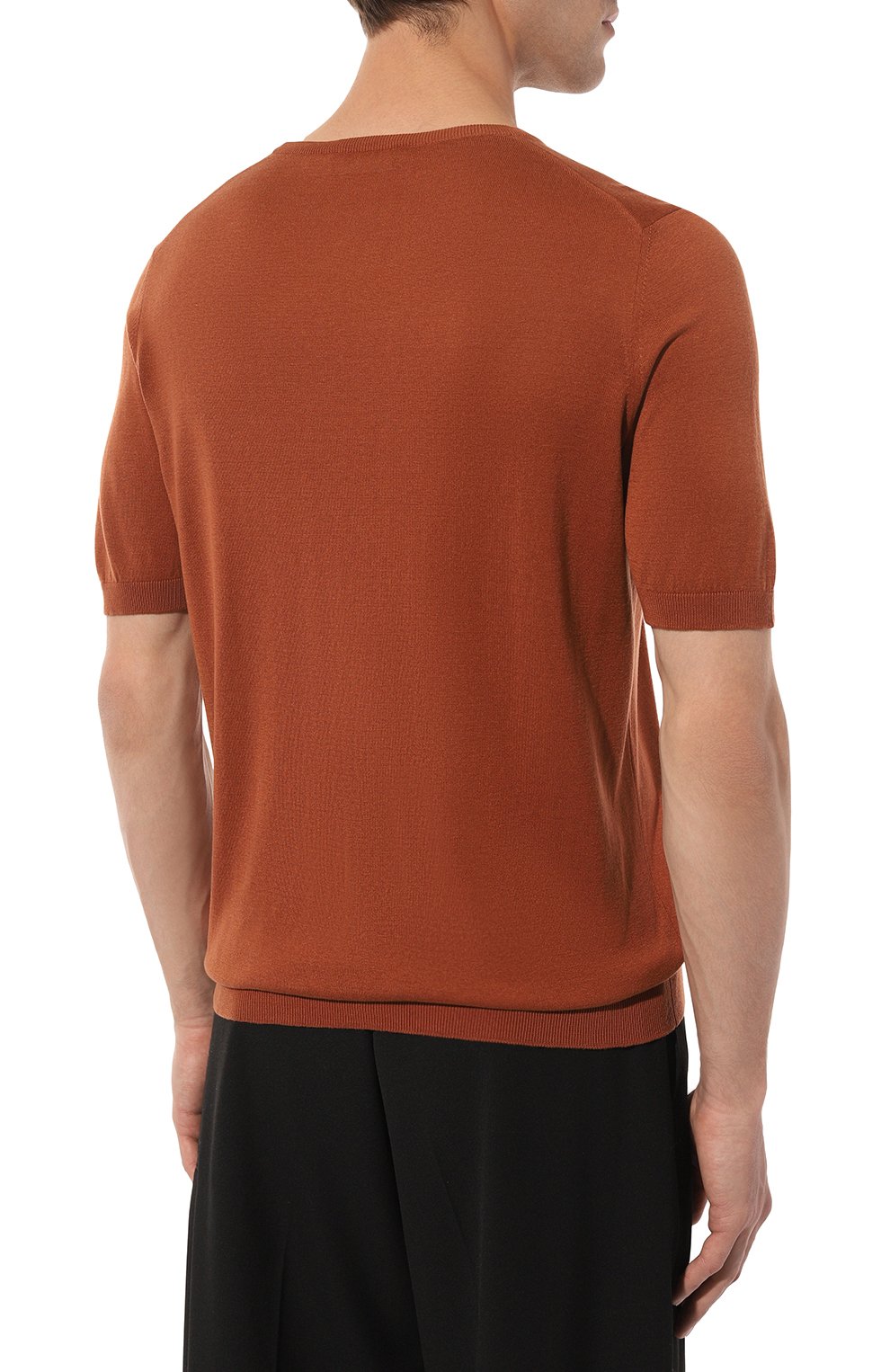 Шелковый джемпер GRAN SASSO светло-коричневого цвета по цене 28550 руб., арт. 43112/23503, фото 4 Шелковый джемпер GRAN SASSO, арт. 43112/23503, фото 4