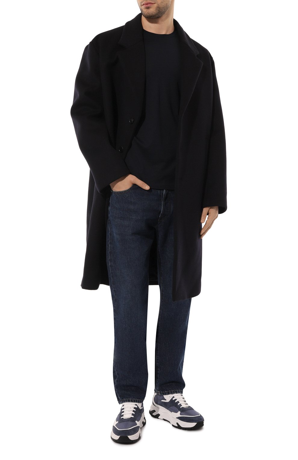 Лонгслив из шелка и хлопка CORNELIANI темно-синего цвета по цене 42800 руб., арт. 91G550-3125023, фото 2 Лонгслив из шелка и хлопка CORNELIANI, арт. 91G550-3125023, фото 2