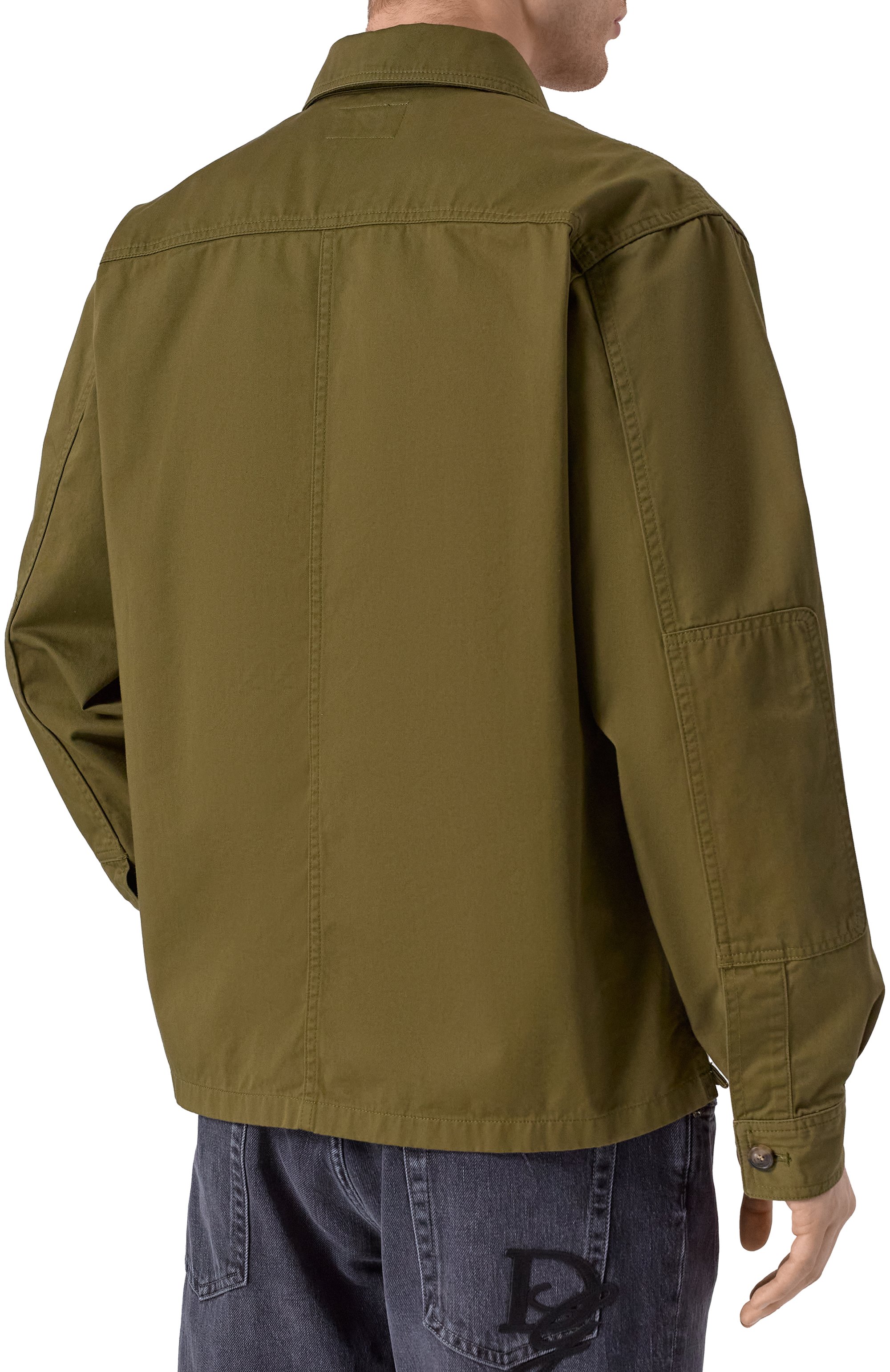 Хлопковая куртка-рубашка SAINT LAURENT, арт. 816396/Y03JC, фото 4