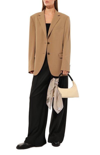 Шелковый платок BRUNELLO CUCINELLI темно-бежевого цвета по цене 45700 руб., арт. MF0U0008, фото 3 Шелковый платок BRUNELLO CUCINELLI, арт. MF0U0008, фото 3