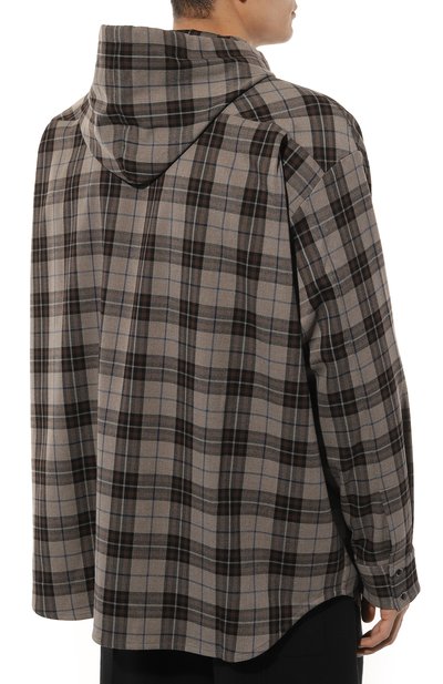 Рубашка WHO_AM коричневого цвета по цене 26000 руб., арт. MS1-SV238-BRN, фото 4 Рубашка WHO_AM, арт. MS1-SV238-BRN, фото 4