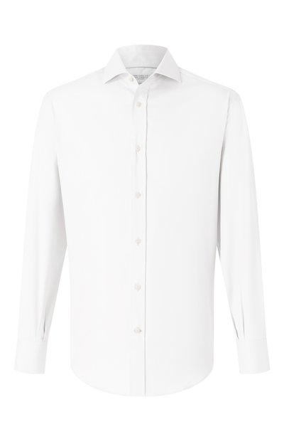 Мужская хлопковая рубашка BRUNELLO CUCINELLI, арт. MW6040028