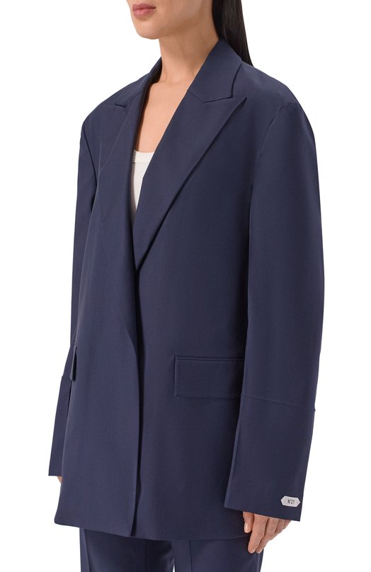 Шерстяной жакет N21 L011/3016 Синий  L011/3016 Фото 3