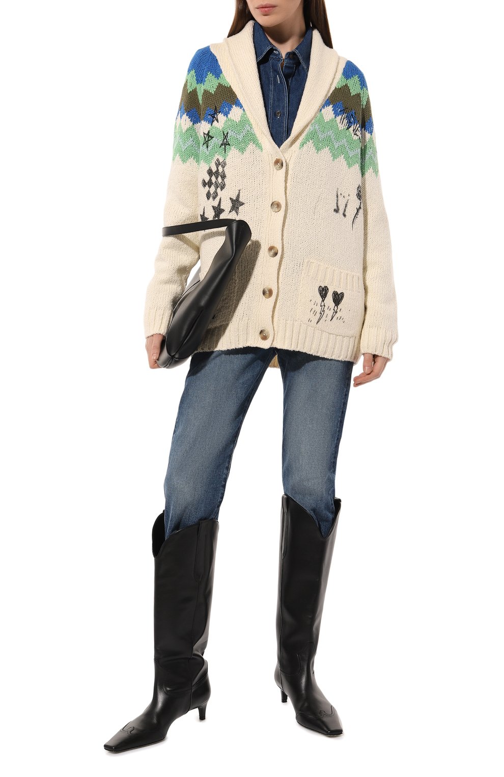 Кардиган из хлопка и вискозы MOTHER, арт. 81086-1332, фото 2