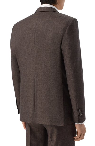 Шерстяной костюм SARTORIA LATORRE темно-коричневого цвета по цене 128500 руб., арт. A6I7EF/PU0452, фото 3 Шерстяной костюм SARTORIA LATORRE, арт. A6I7EF/PU0452, фото 3