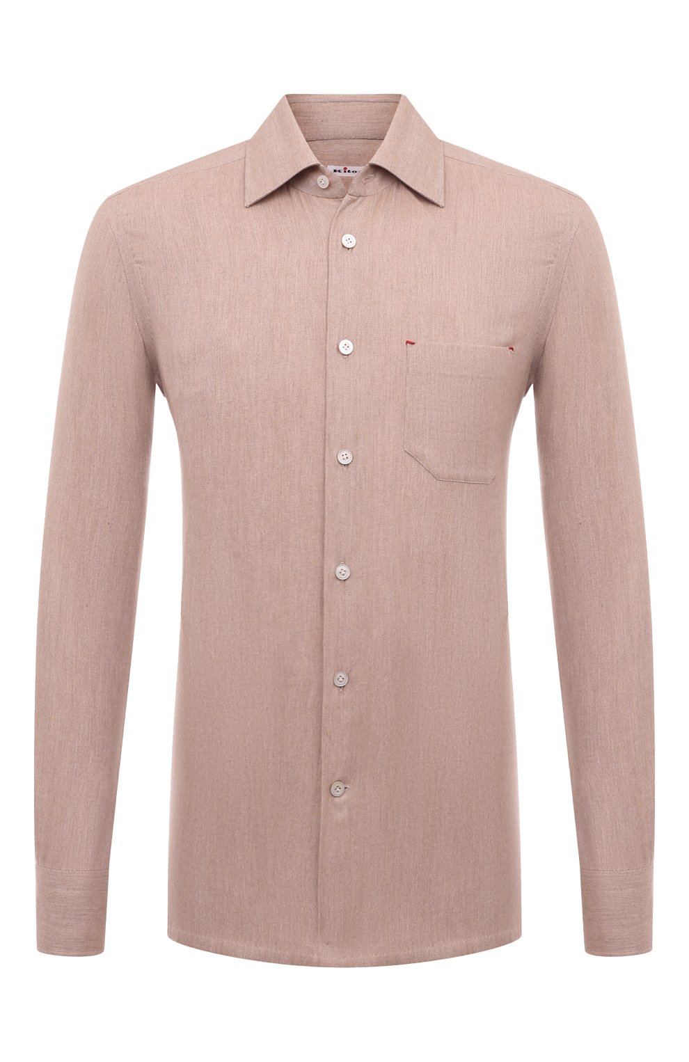 Рубашка из хлопка и лиоцелла KITON, арт. UMCNERH0902503, фото 1