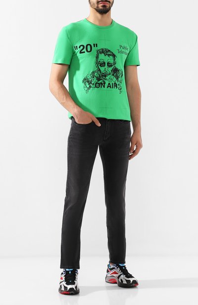 Хлопковая футболка OFF-WHITE, арт. 0MAA027F191850184010, фото 2