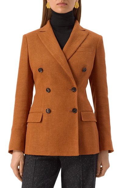 Жакет изо льна и шелка KITON, арт. D46523K0953E01, фото 3