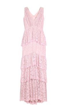 Кружевное платье-макси с оборками TADASHI SHOJI, арт. AYY17557L, фото 1