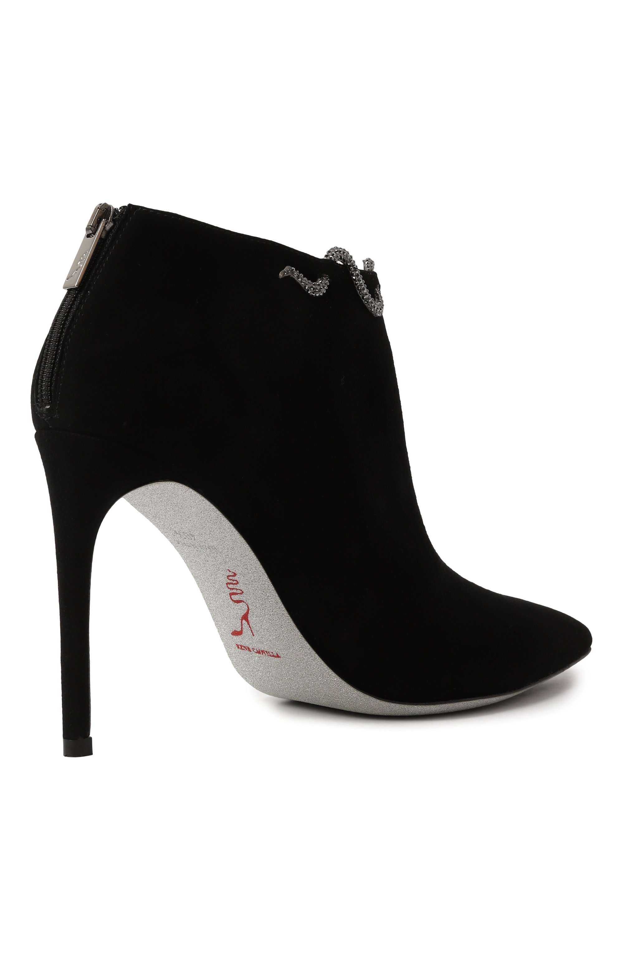 Замшевые ботильоны morgana 100 RENE CAOVILLA, арт. C11423-100/C001, фото 5