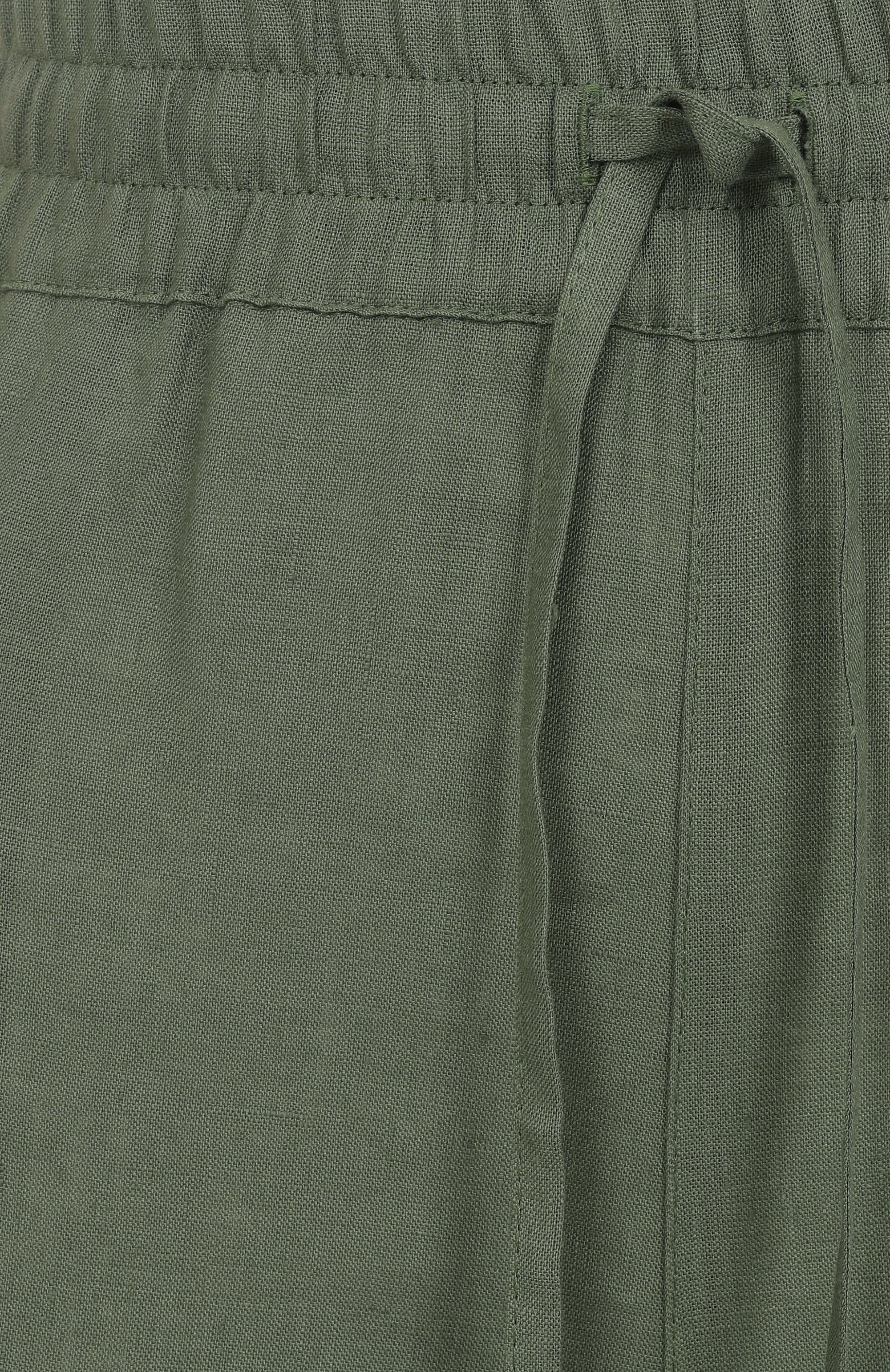 Льняные брюки MVST зеленого цвета по цене 115500 руб., арт. TXBPAN-Y557, фото 6 Льняные брюки MVST, арт. TXBPAN-Y557, фото 6