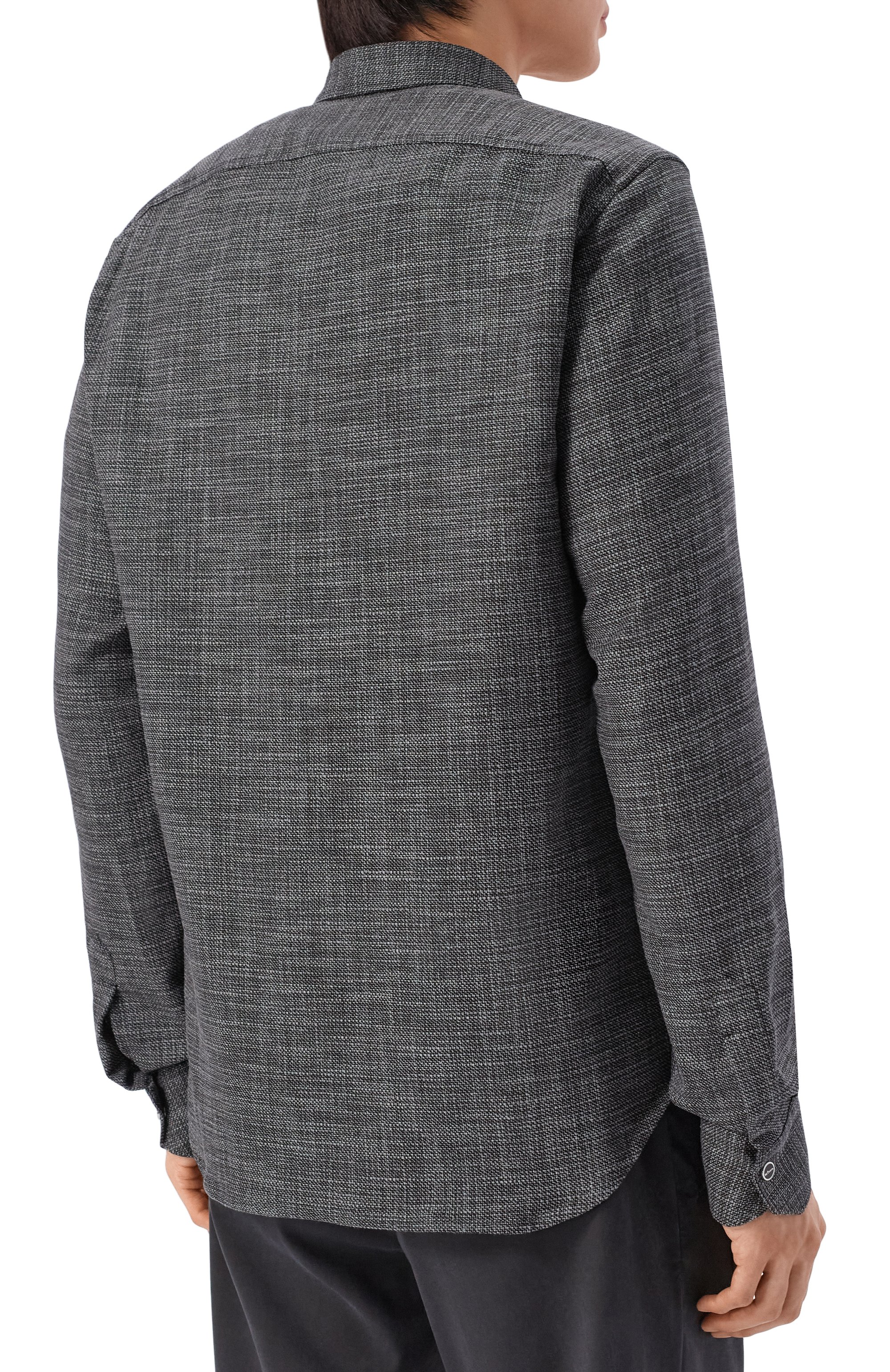 Рубашка из шерсти и шелка KITON, арт. UMCBUBAK0627G, фото 4