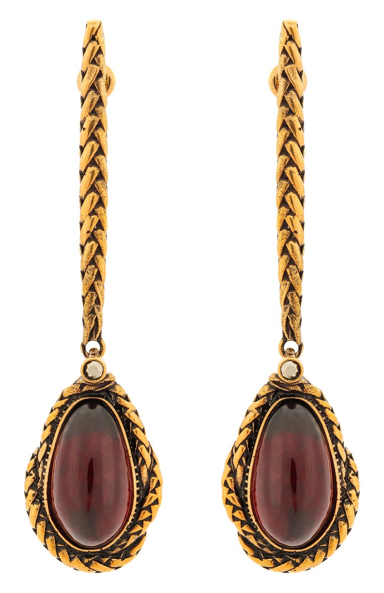 Женские серьги ALEXANDER MCQUEEN золотого цвета, арт. 621760/J160T | Фото 1 (Материал: Металл; Региональные ограничения белый список (Axapta Mercury): Не проставлено; Нос: Не проставлено)