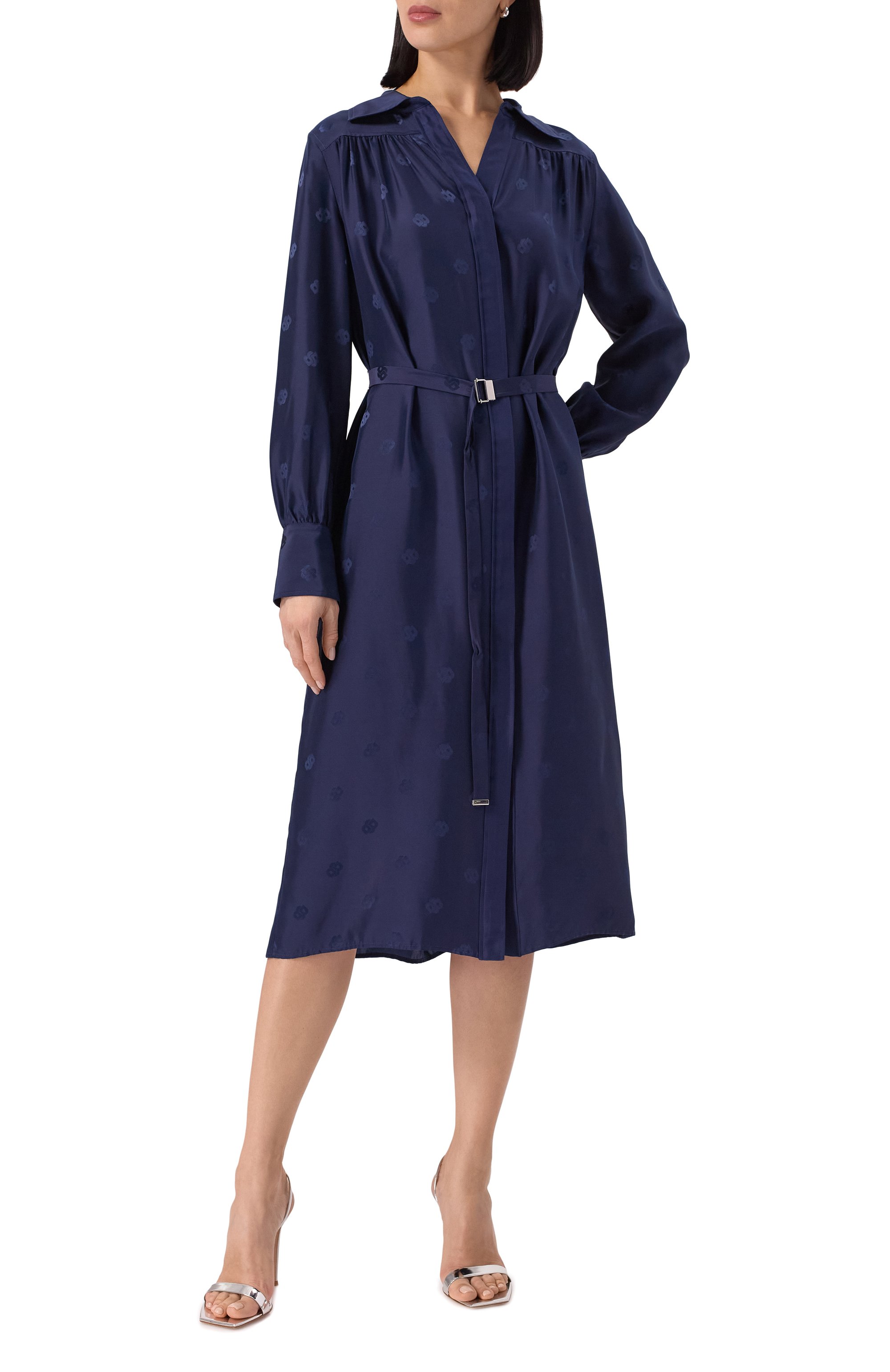 Платье из вискозы и шелка BOSS, арт. 50532758, фото 3