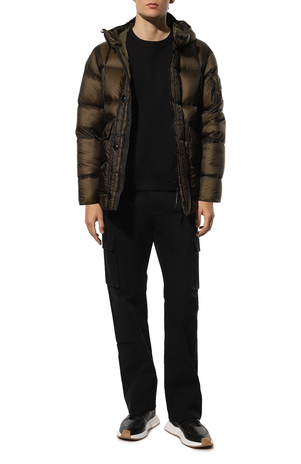 Пуховик C.P. COMPANY хаки цвета по цене 96250 руб., арт. 13CM0W176A-006099A, фото 2 Пуховик C.P. COMPANY, арт. 13CM0W176A-006099A, фото 2