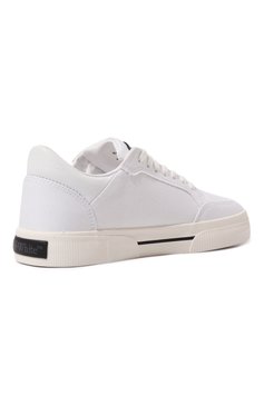 Женские текстильные кеды new low vulcanized OFF-WHITE черно-белого цвета, арт. 0WIA288S24FAB001 | Фото 5 (Материал внешний: Текстиль; Подошва: Платформа; Материал внутренний: Натуральная кожа, Текстиль; Материал сплава: Проставлено; Материал утеплителя: Без утеплителя; Драгоценные камни: Проставлено; Стили: Кэжуэл)