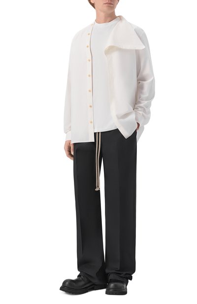 Мужские хлопковые брюки RICK OWENS, арт. RU02F4378/TE