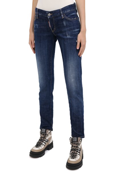 Джинсы DSQUARED2 синего цвета по цене 33500 руб., арт. S75LB0350/S30342, фото 3 Джинсы DSQUARED2, арт. S75LB0350/S30342, фото 3
