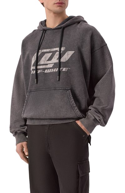 Хлопковое худи OFF-WHITE, арт. 0MBB085S26FLE00F, фото 3