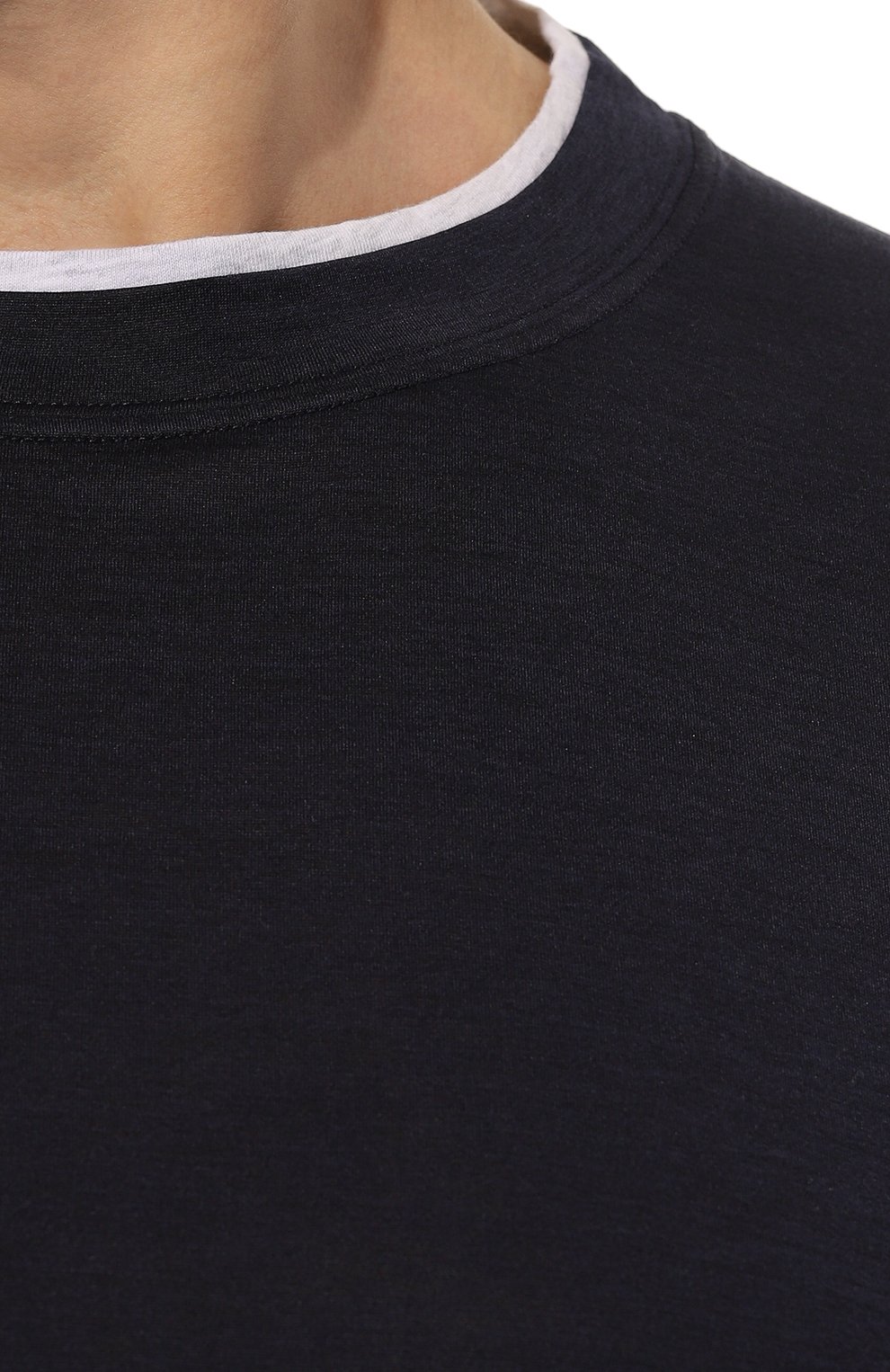 Футболка из шелка и хлопка BRUNELLO CUCINELLI, арт. MD8217427, фото 5