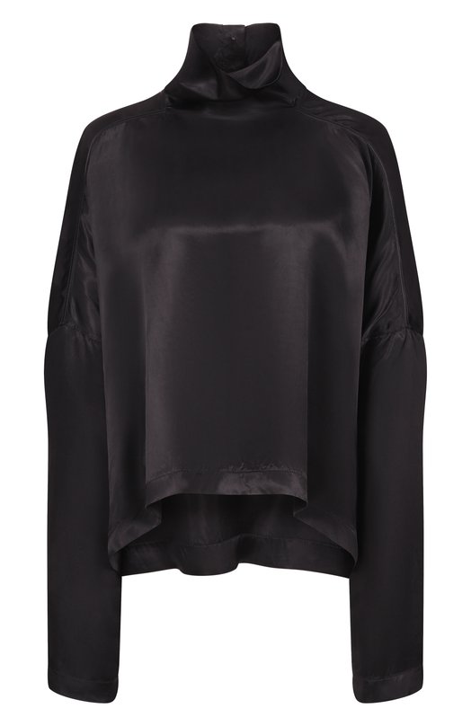 Атласная блузка Rick Owens RP01F6216/N Чёрный RP01F6216/N