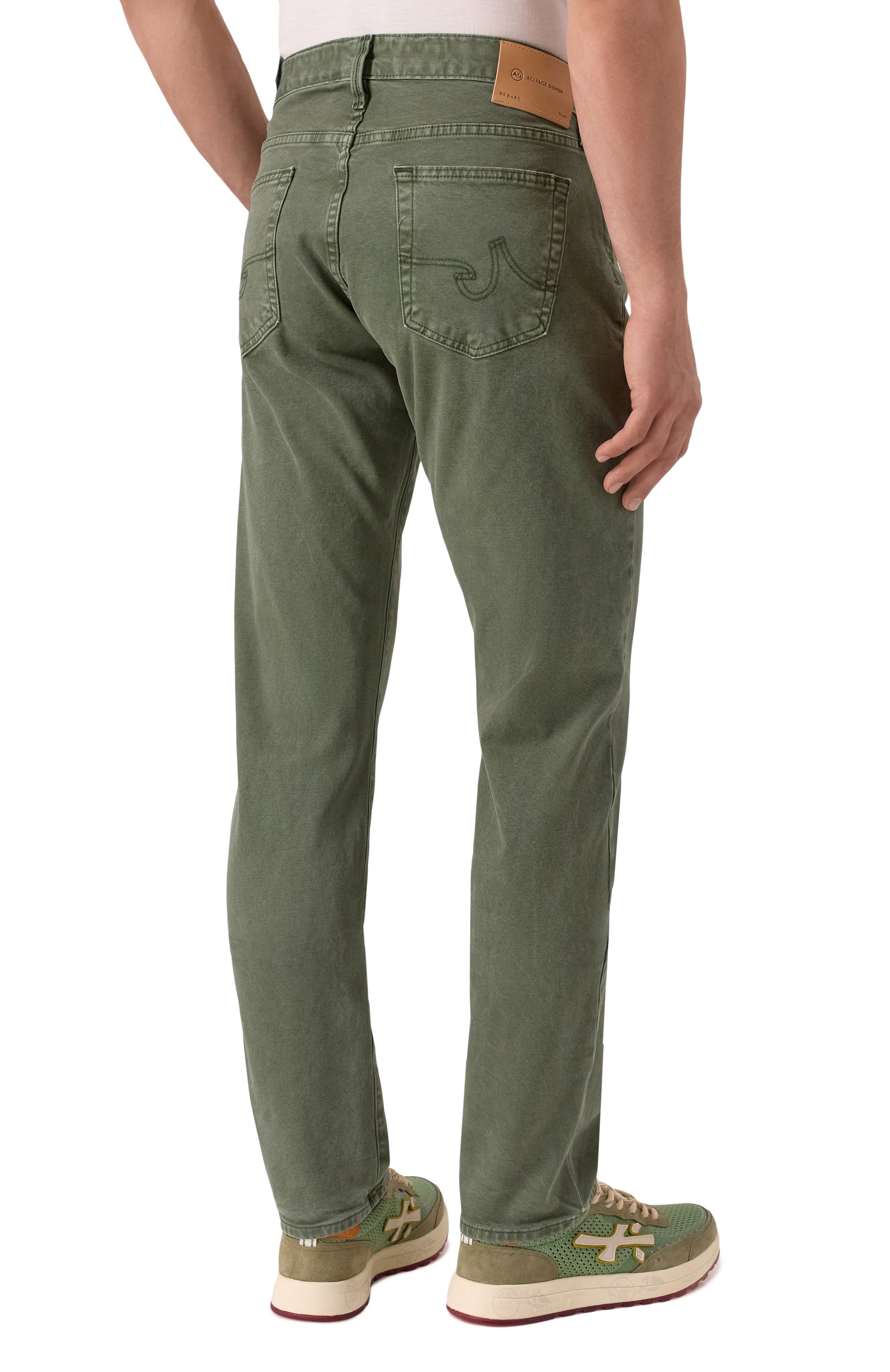 Джинсы tellis AG ADRIANO GOLDSCHMIED хаки цвета по цене 41550 руб., арт. 1783SSP, фото 4 Джинсы tellis AG ADRIANO GOLDSCHMIED, арт. 1783SSP, фото 4