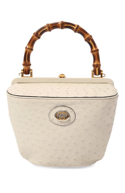 Сумка gucci bamboo из кожи страуса GUCCI, арт. 616437 EY00U, фото 1