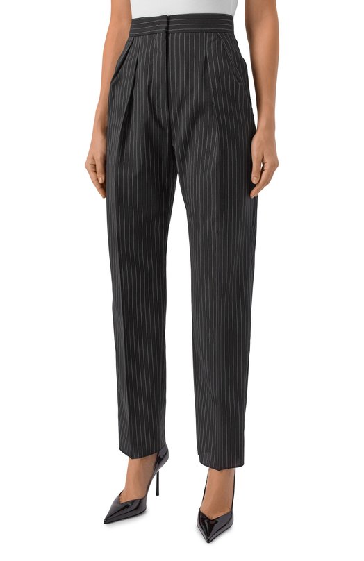 Шерстяные брюки Max Mara SESAM0 Чёрный  SESAM0 Фото 3