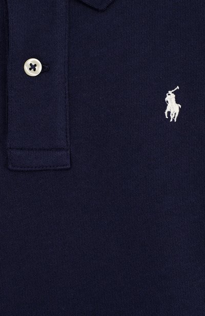 Хлопковое поло с логотипом бренда POLO RALPH LAUREN, арт. 321682620,  фото 3