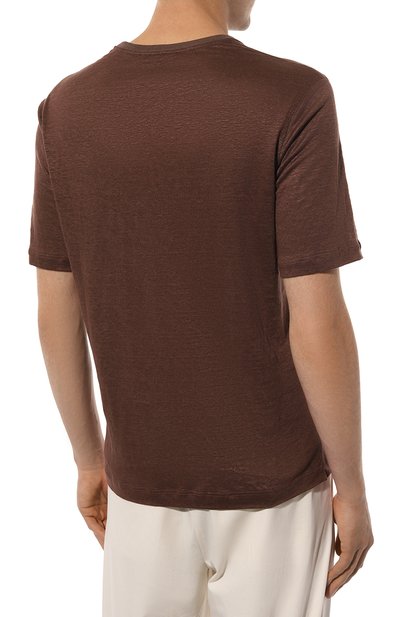 Льняная футболка ZILLI, арт. TSR02AM0800VZLF65M, фото 4