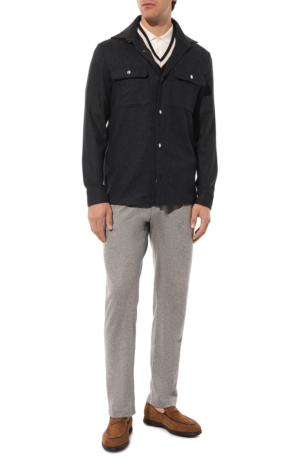 Лоферы из нубука ZILLI, арт. H0014AM1003VRUL02, фото 2