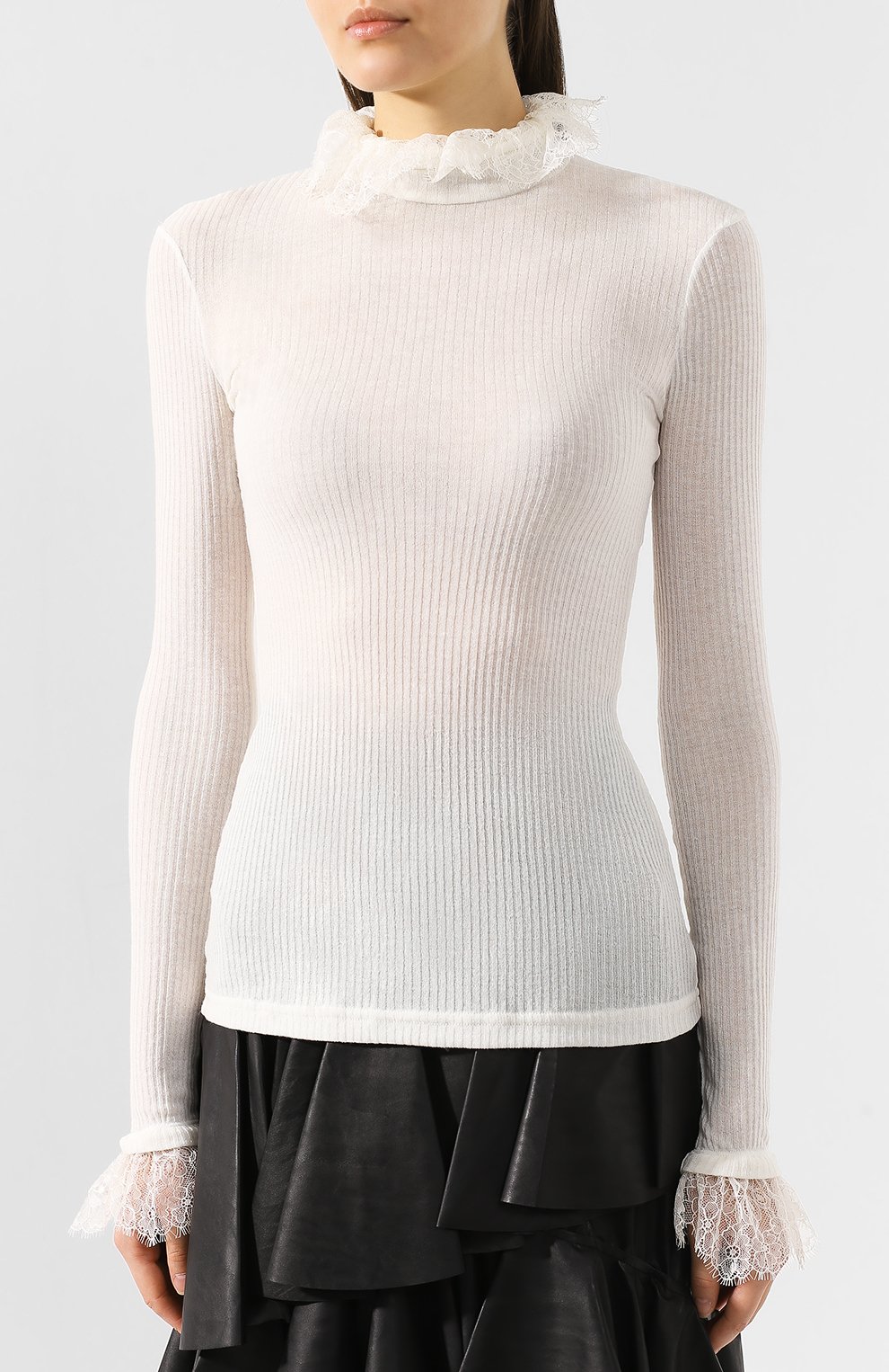 Водолазка из смеси вискозы и шерсти PHILOSOPHY DI LORENZO SERAFINI, арт. A1204/5739, фото 3