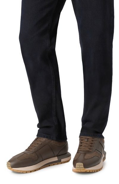 Кожаные кроссовки EMPORIO ARMANI, арт. EM002851/AF18013, фото 3