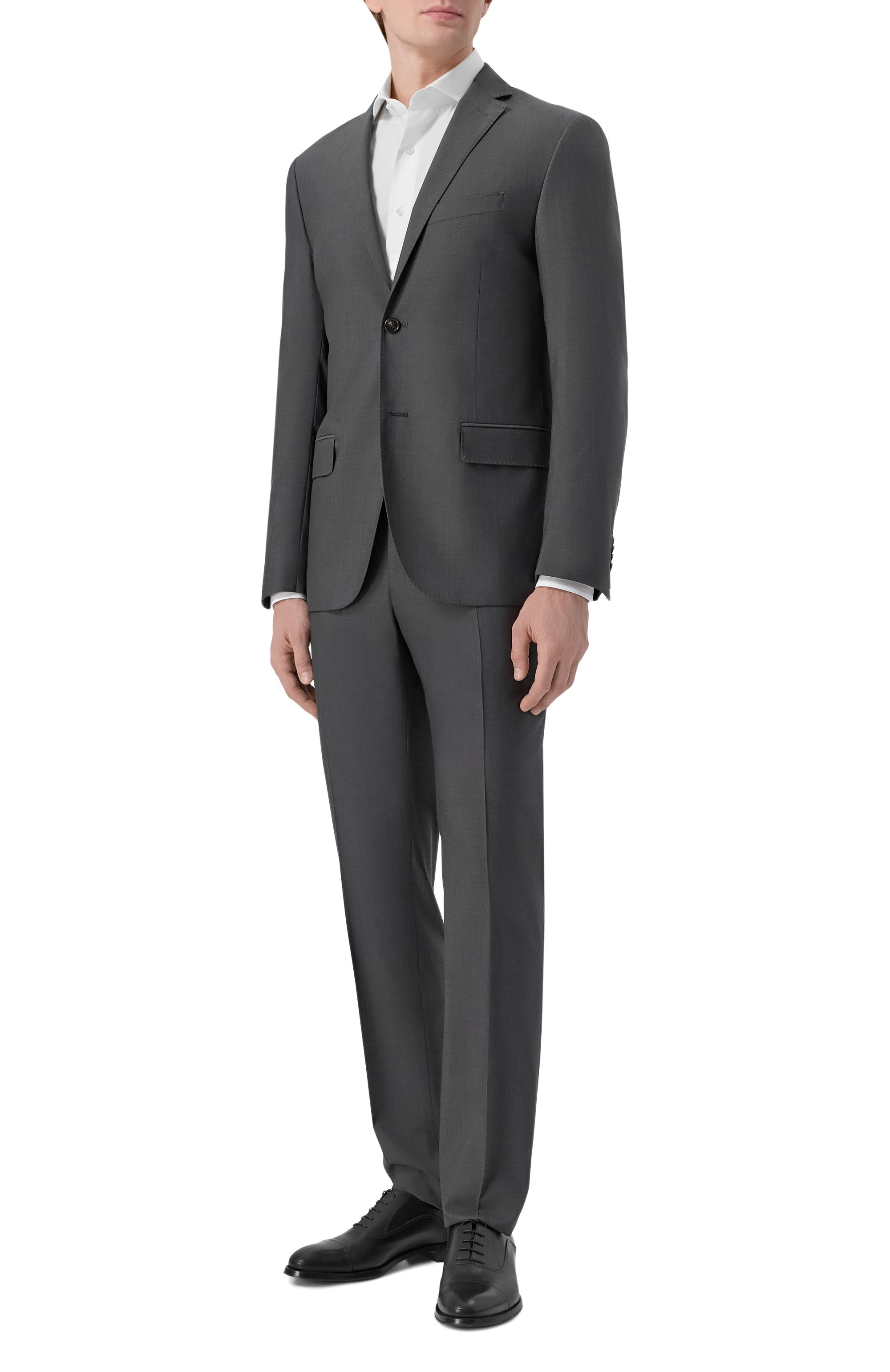 Шерстяной костюм CORNELIANI темно-серого цвета по цене 181500 руб., арт. 276005/2718414_SET, фото 1 Шерстяной костюм CORNELIANI, арт. 276005/2718414_SET, фото 1