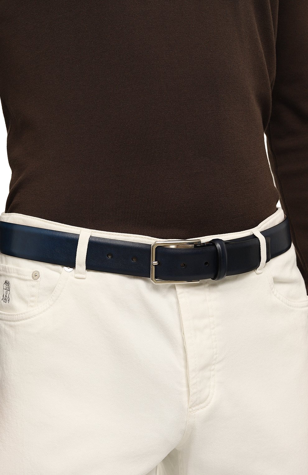 Кожаный ремень SANTONI, арт. CM35VS003B91EVVD, фото 2