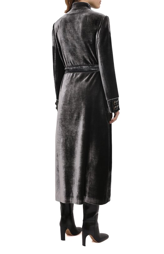 Пальто из вискозы Giorgio Armani 0WH0L04P/T01I7 Серый  0WH0L04P/T01I7 Фото 4